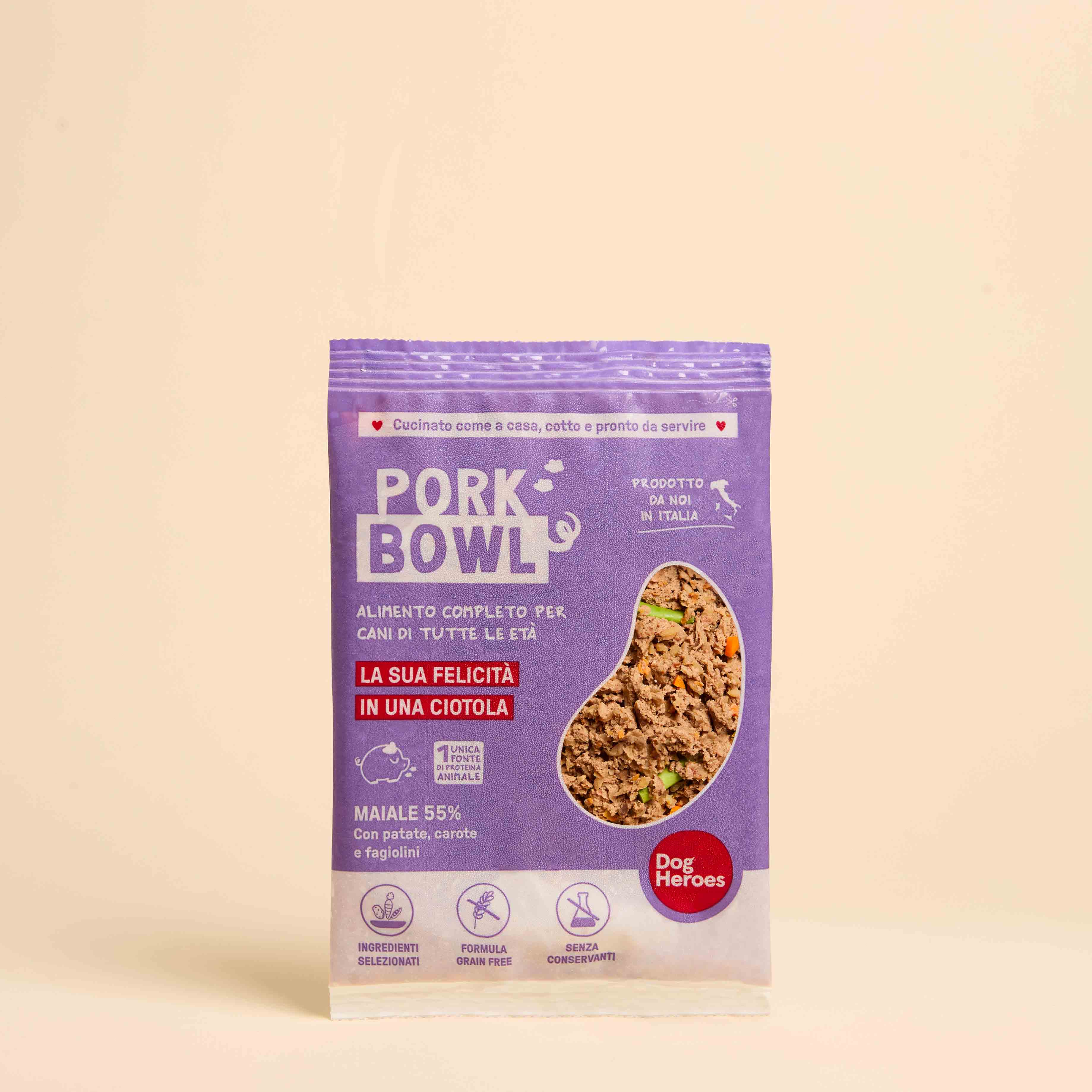 dog-heroes-pork-bowl-nourriture-chien-porc-158-g-digestion image 1