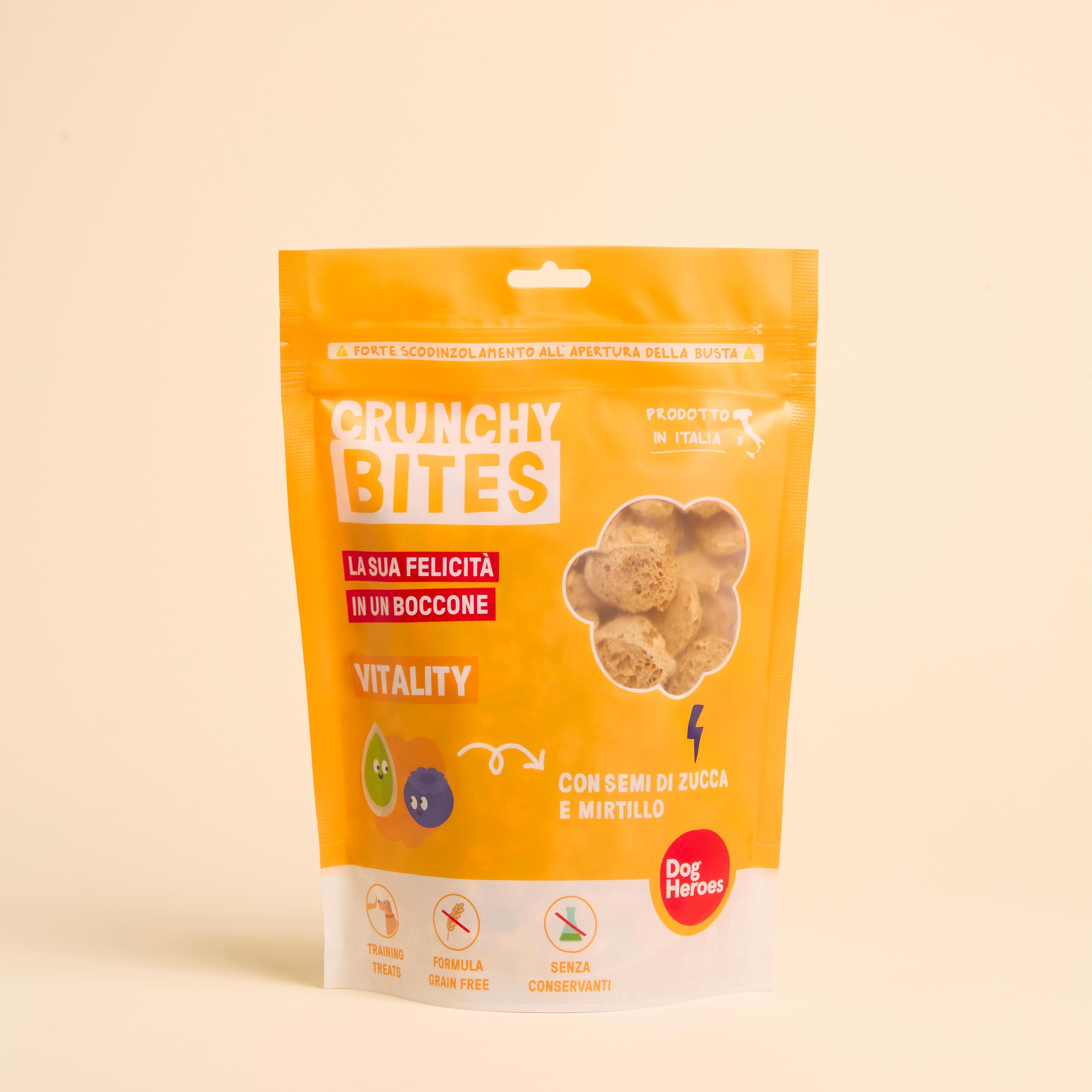 dog-heroes-crunchy-bites-vitality-friandise-chien-myrtille-80g image 1