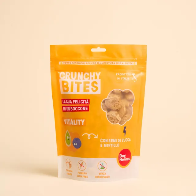 dog-heroes-crunchy-bites-vitality-friandise-chien-myrtille-80g image 1