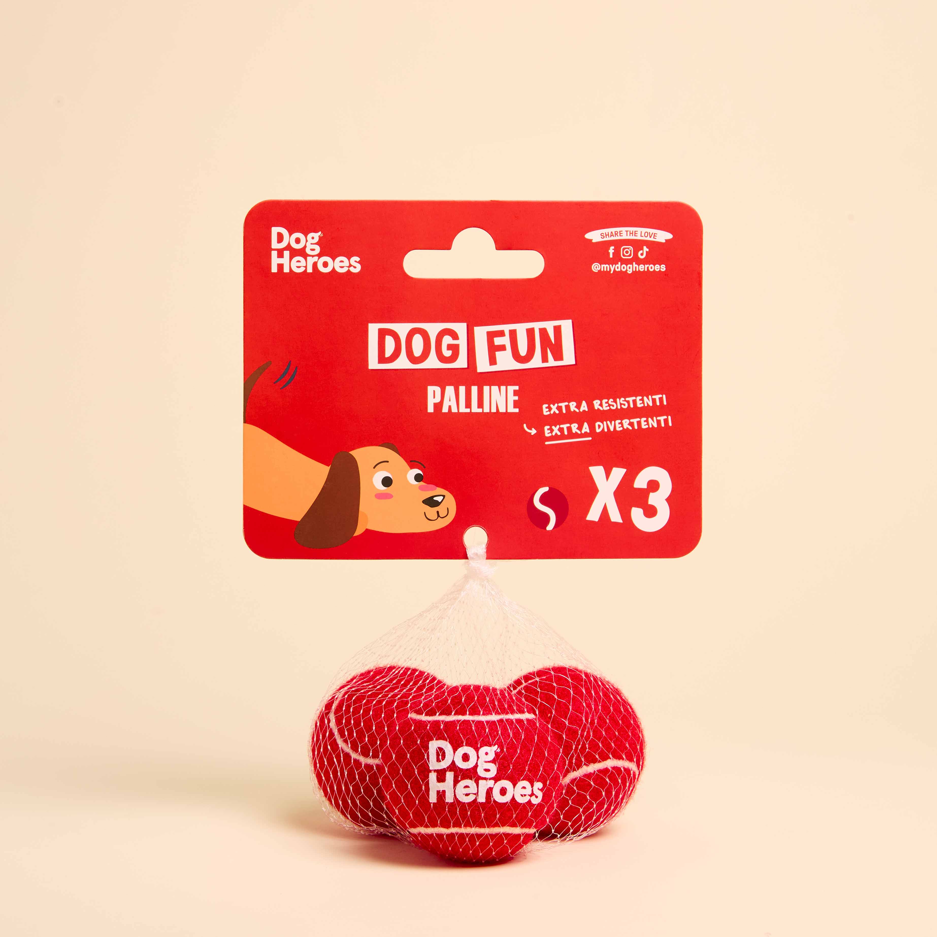 dog-heroes-crunchy-bites-dog-fun-balles-pour-chien-x3-extra-r-sistantes image 1