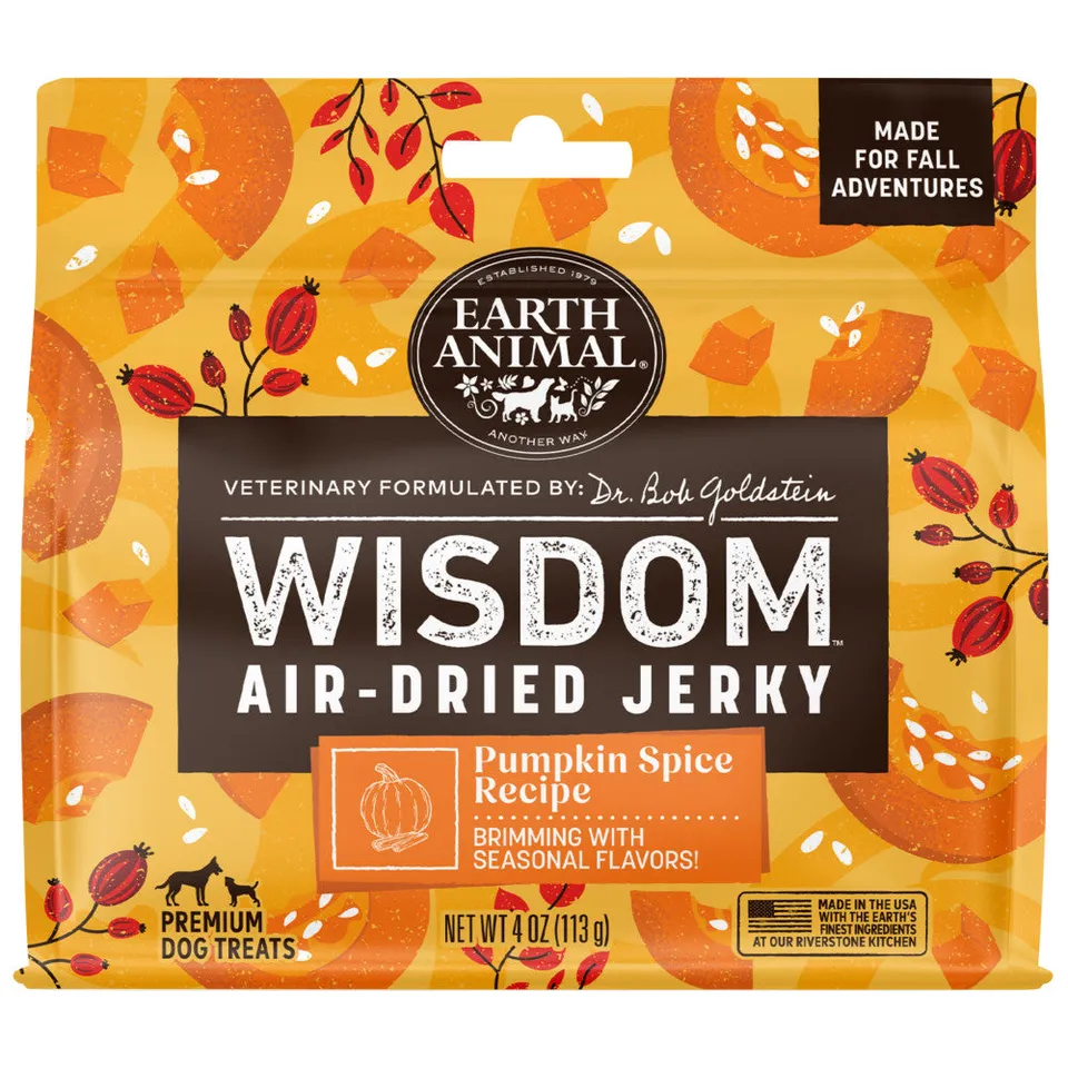 earth-animal-wisdom-jerky-friandise-citrouille-pices-4-oz-dition-limit-e image 1