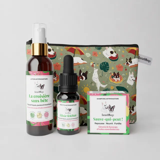 dexter-mango-trousse-antiparasitaire-chien-pack-3-soins-naturel image 1