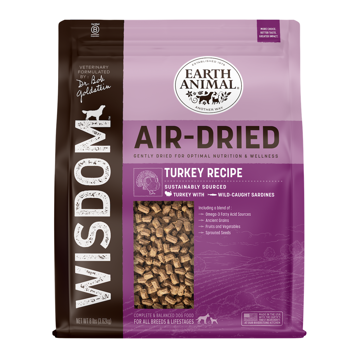 earth-animal-wisdom-croquettes-chien-dinde-s-ch-e-2-lb-prot-ine-unique image 1