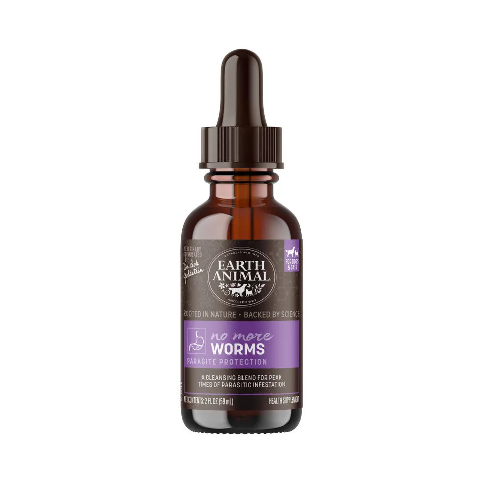 earth-animal-apothecary-no-more-worms-gouttes-chien-chat-2-oz image 1