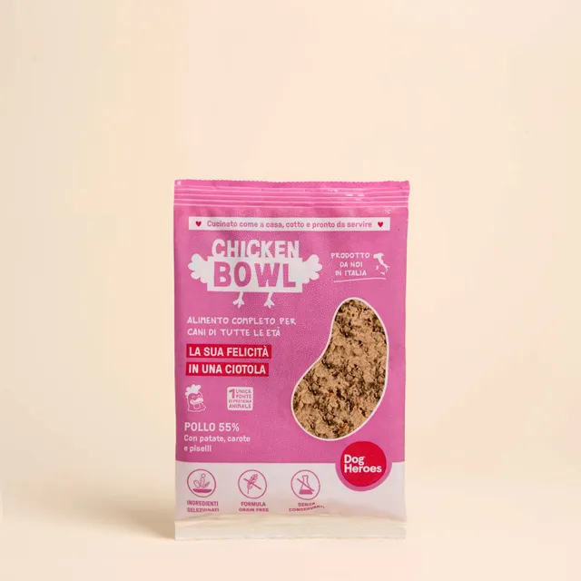 dog-heroes-chicken-bowl-surgelato-320g-p-t-e-chien-poulet image 1