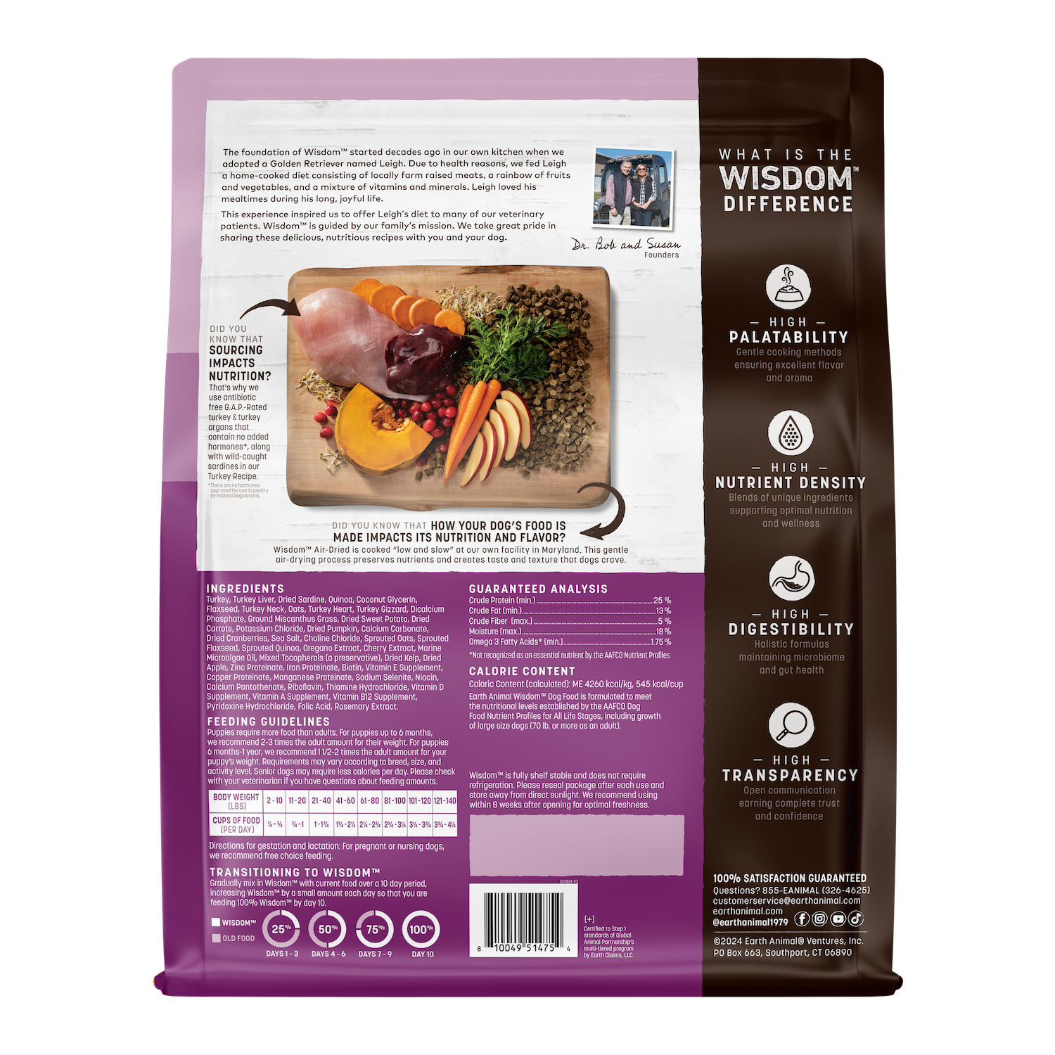 earth-animal-wisdom-croquettes-chien-dinde-s-ch-e-2-lb-prot-ine-unique image 2