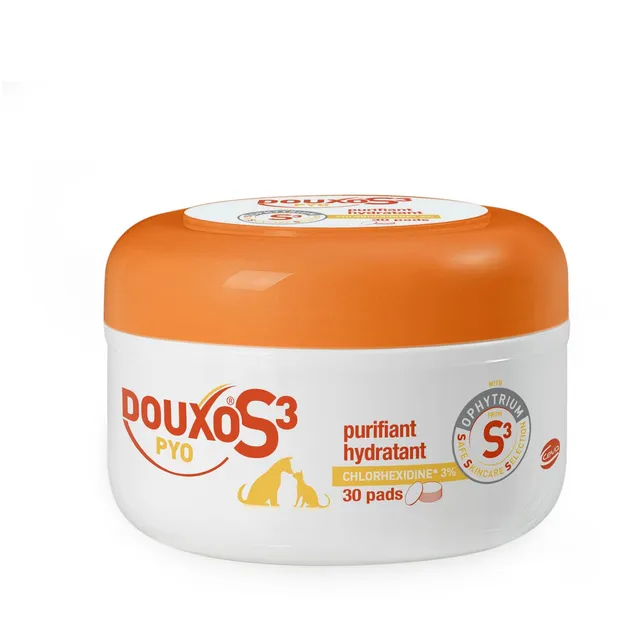douxo-s3-pyo-pads-chien-chat-30-cotons-antiseptiques image 1