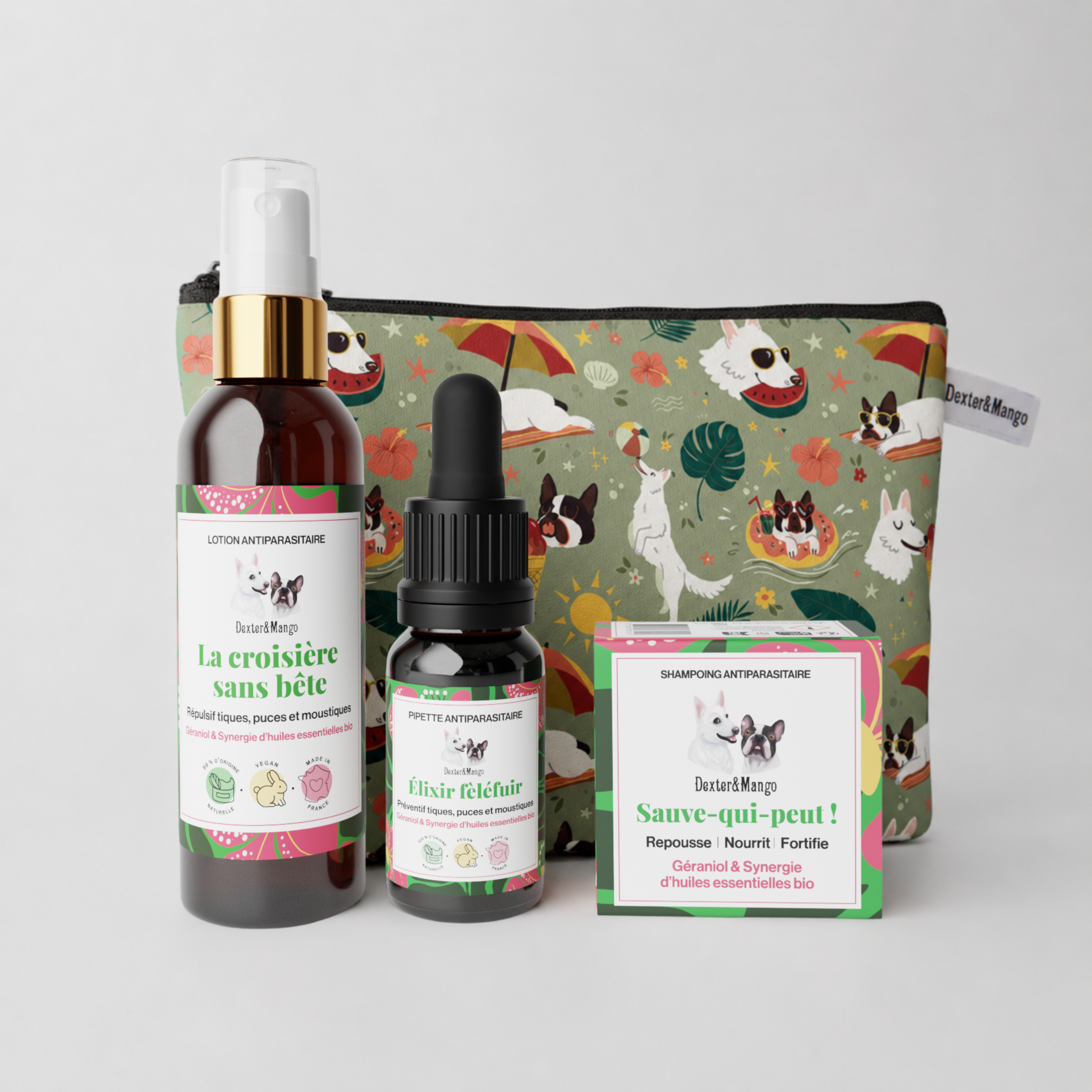 dexter-mango-trousse-antiparasitaire-chien-pack-3-soins-naturel image 1