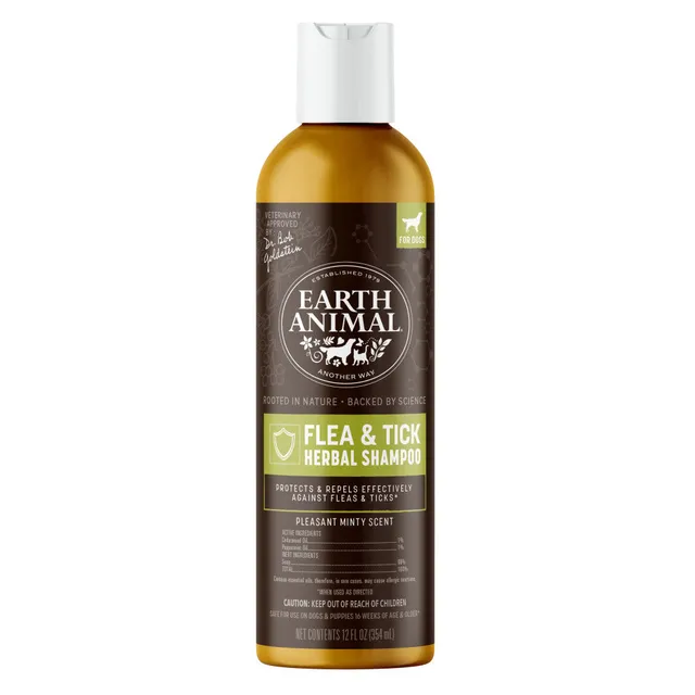 earth-animal-nature-s-protection-shampoing-puces-chien-12-oz image 1