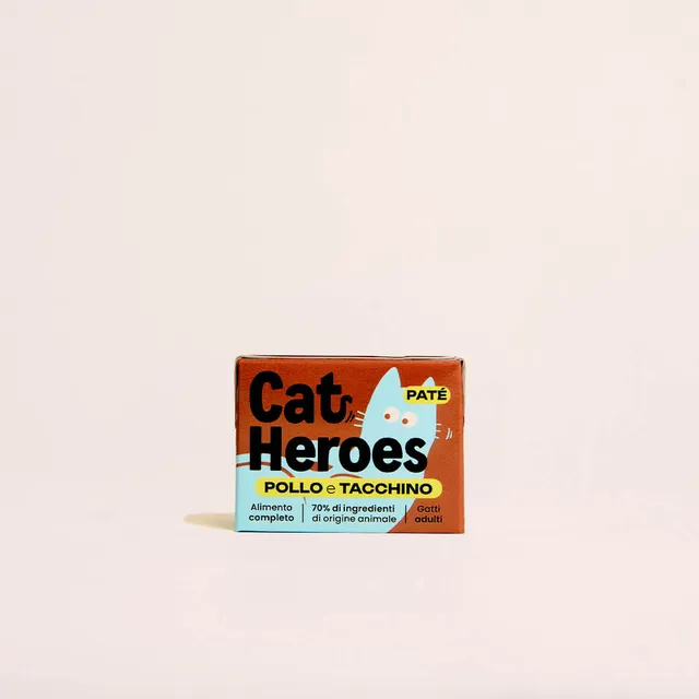 dog-heroes-cat-heroes-95g-p-t-e-chat-poulet-dinde-taurine image 1
