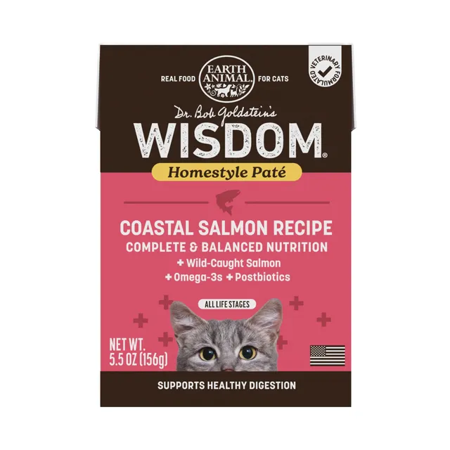 earth-animal-wisdom-p-t-e-chat-saumon-156-g-monoprot-ine image 1