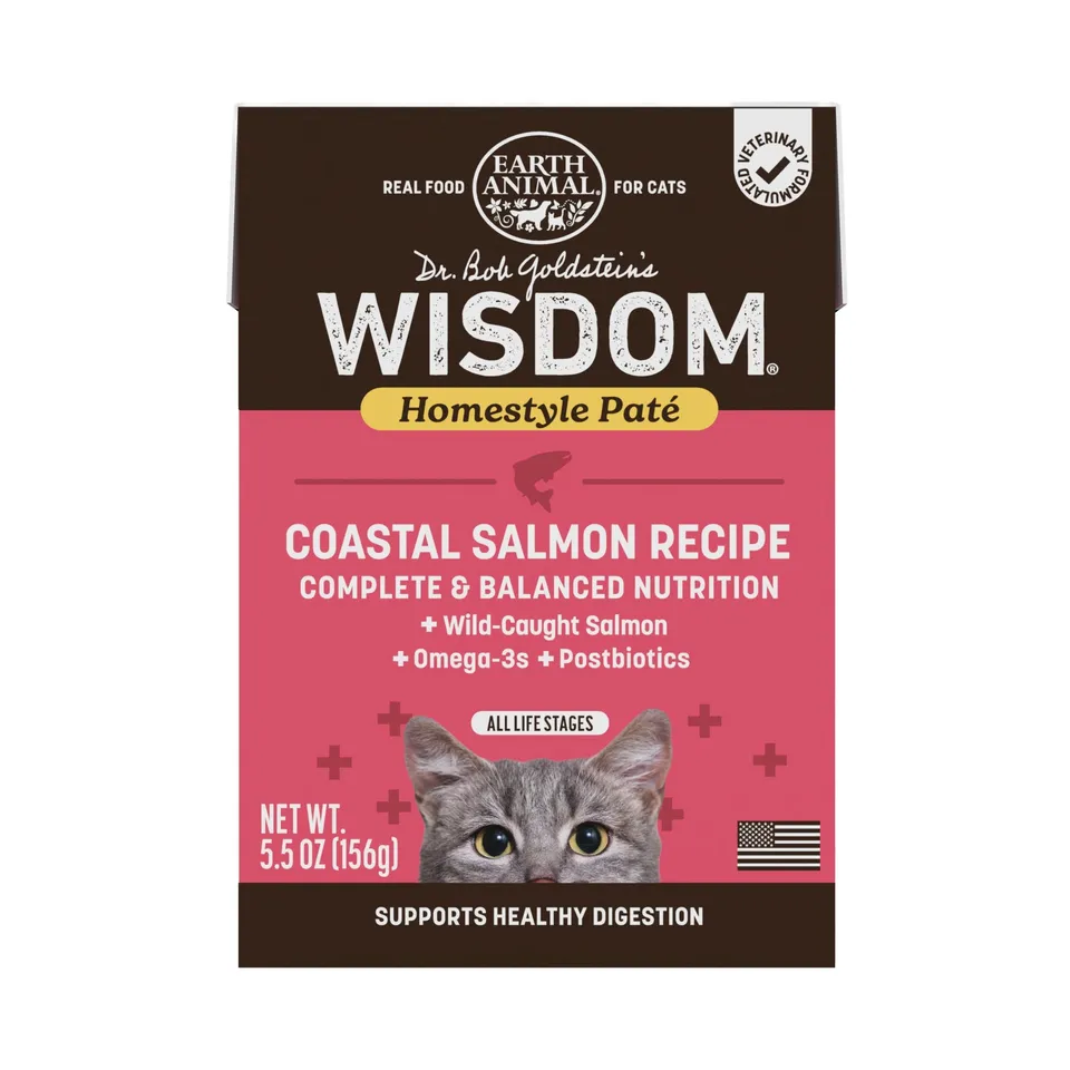earth-animal-wisdom-p-t-e-chat-saumon-156-g-monoprot-ine image 1
