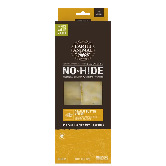 earth-animal-no-hide-peanut-butter-strips-friandise-4-pcs image 1