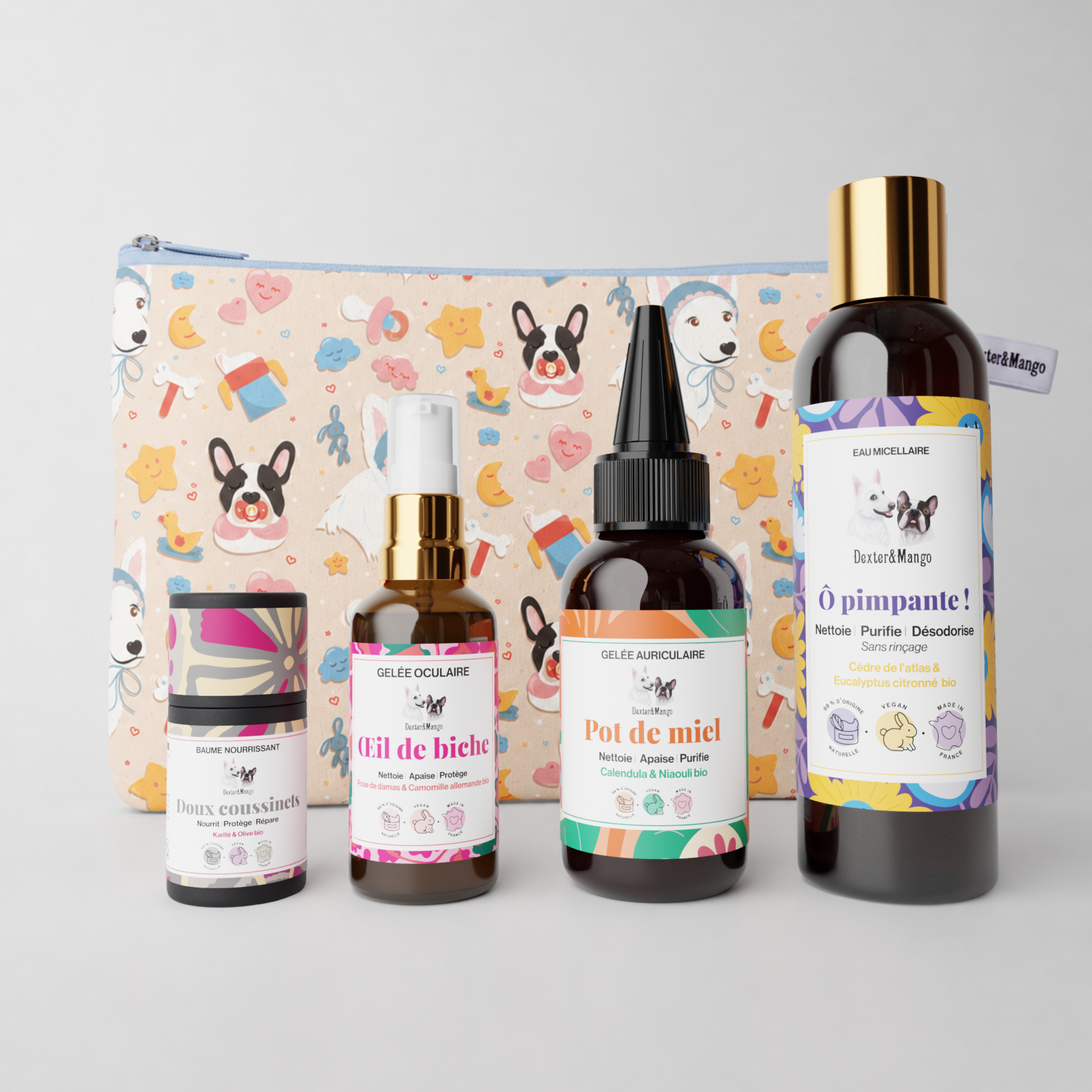 dexter-mango-trousse-indispensable-chien-kit-5-soins-naturel image 1