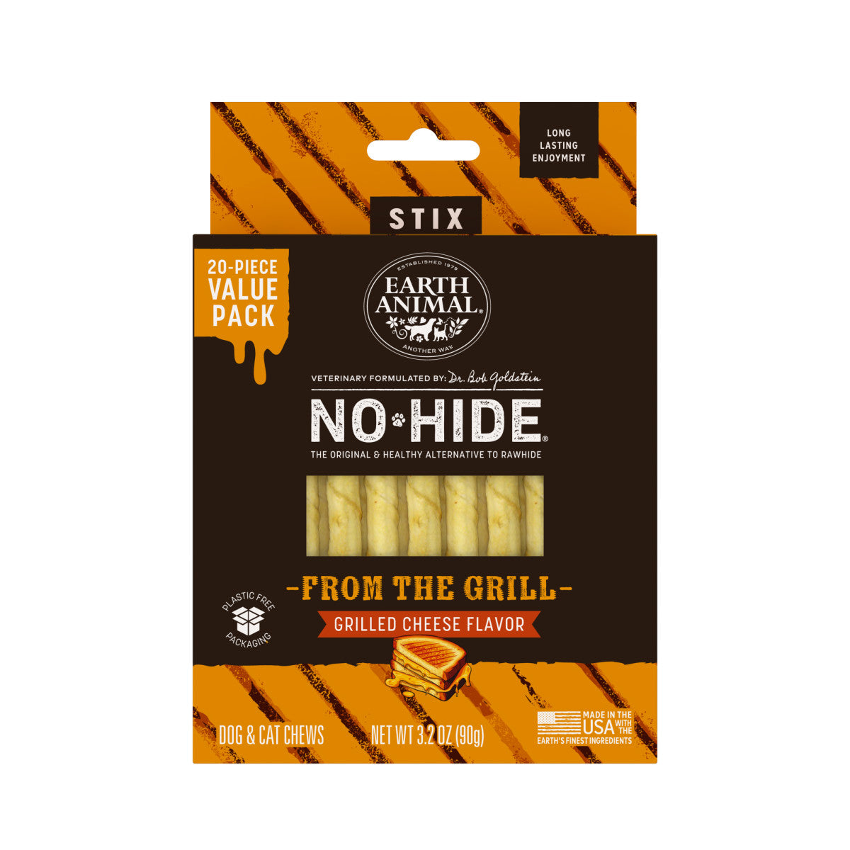 earth-animal-no-hide-grilled-cheese-stix-xs-friandise-10-pcs image 1
