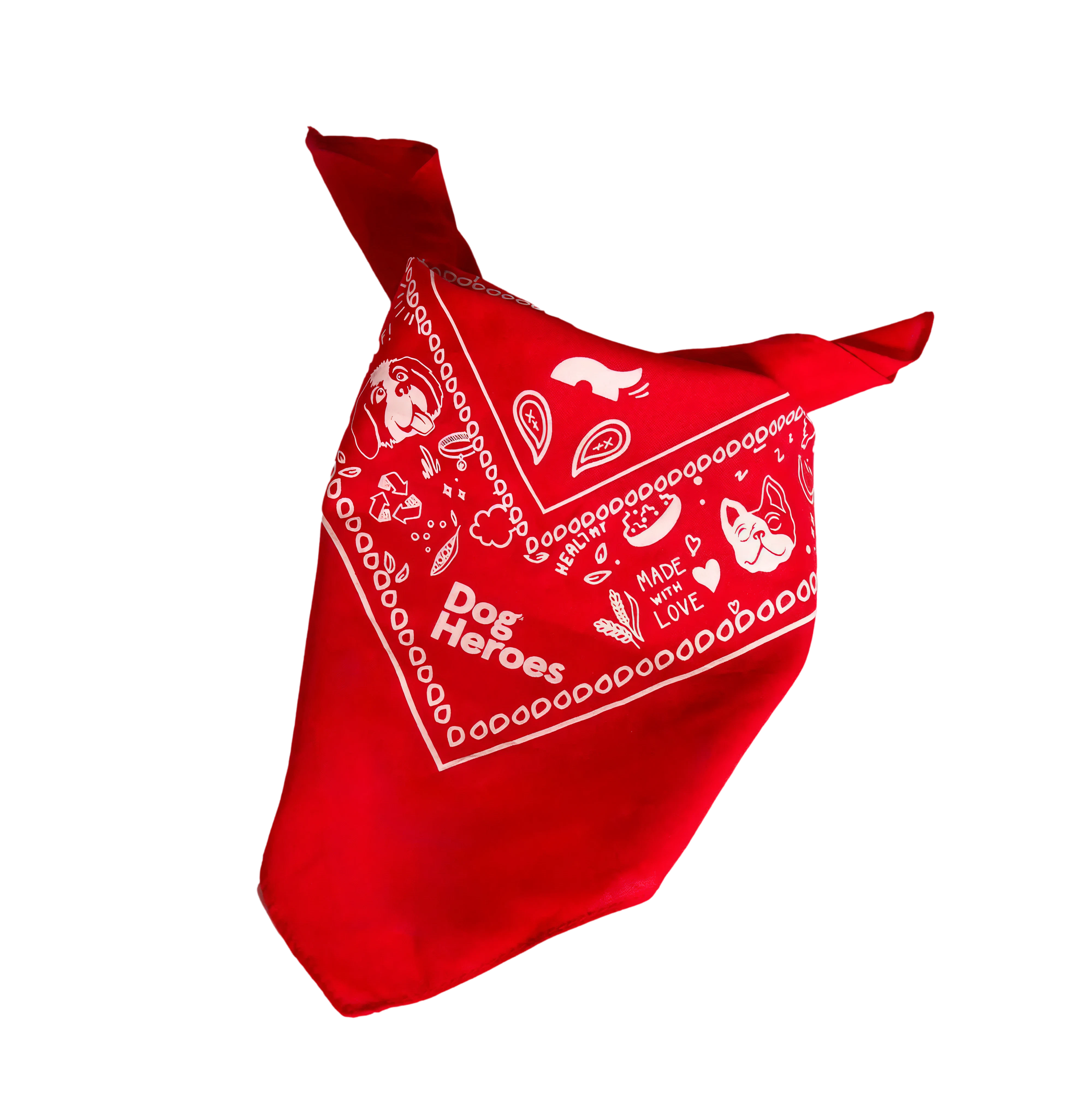 dog-heroes-bandana-foulard-chien-rouge-54-5-cm image 3