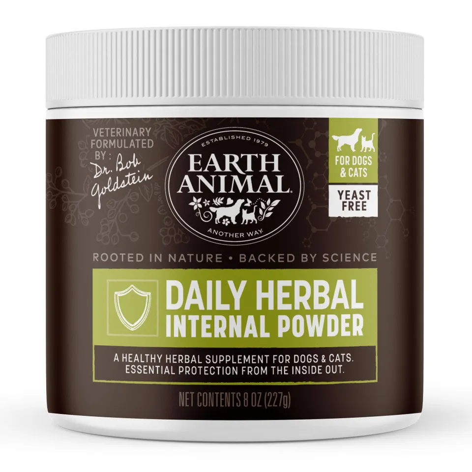 earth-animal-nature-s-protection-poudre-puces-sans-levure-8-oz image 1