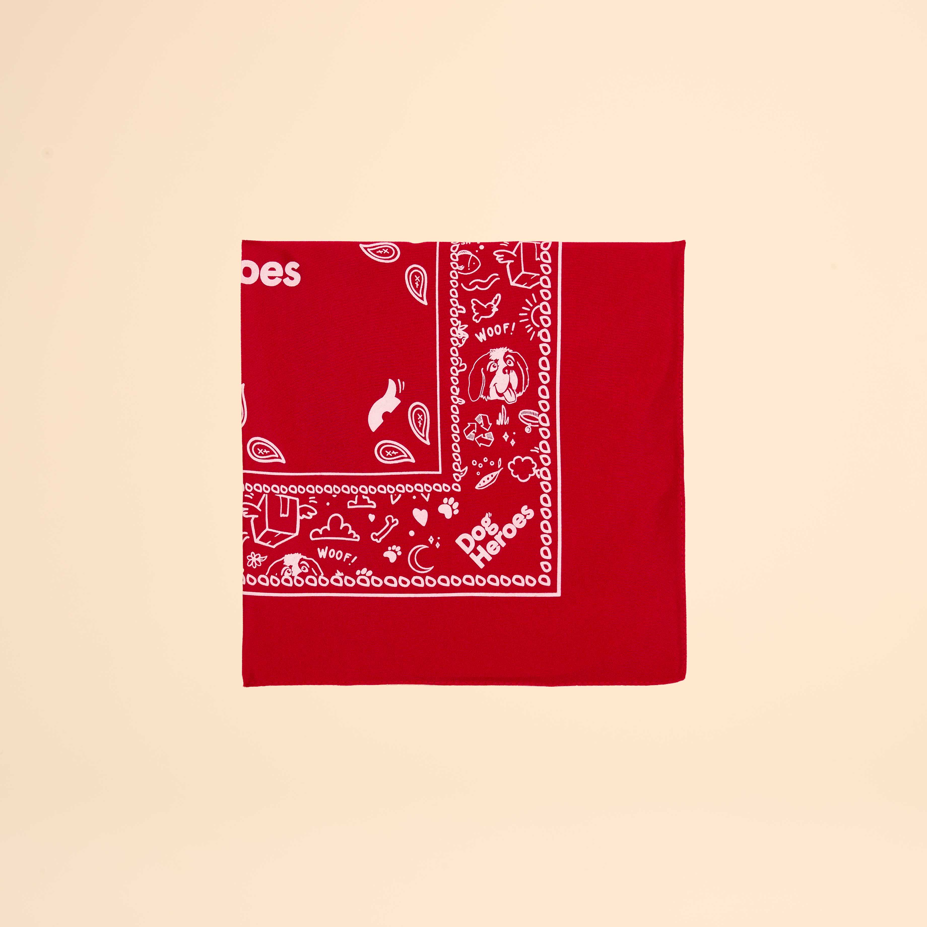 dog-heroes-bandana-foulard-chien-rouge-54-5-cm image 2