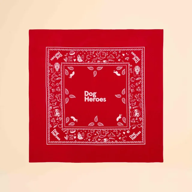 dog-heroes-bandana-foulard-chien-rouge-54-5-cm image 1