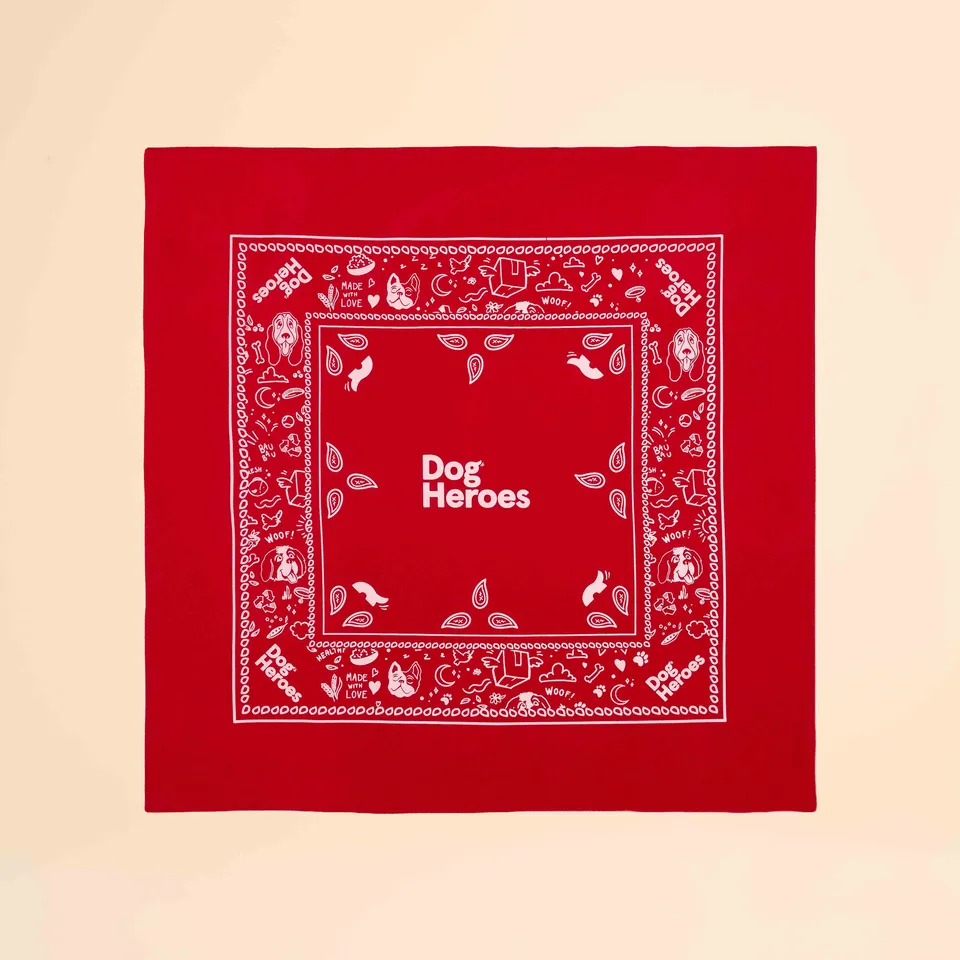 dog-heroes-bandana-foulard-chien-rouge-54-5-cm image 1