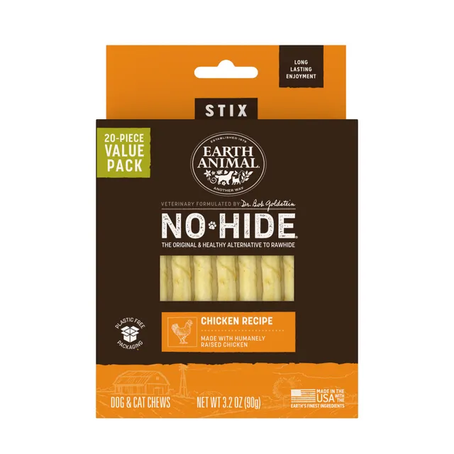earth-animal-no-hide-chicken-stix-friandise-xs-lot-10 image 1
