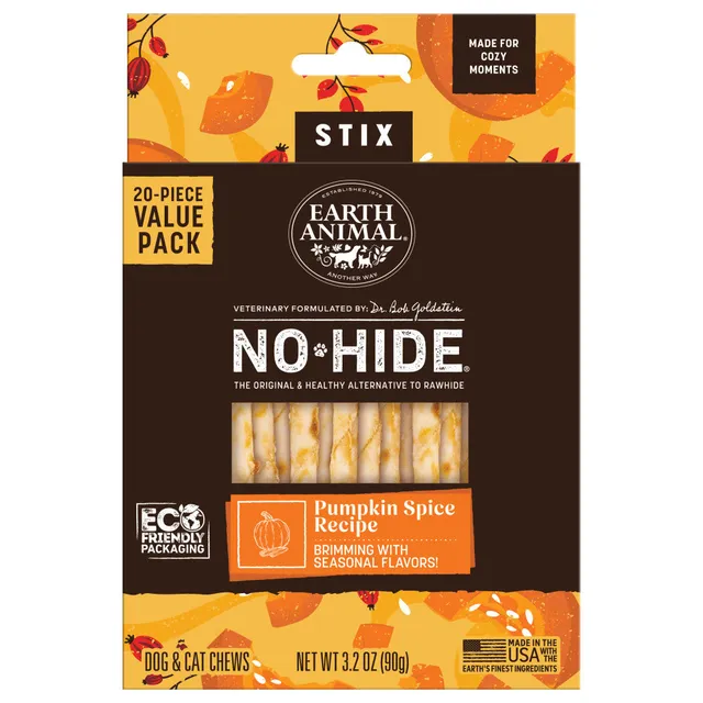 earth-animal-no-hide-stix-pumpkin-spice-m-cher-xs-lot-20 image 1