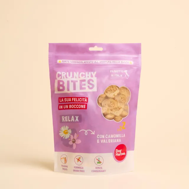 dog-heroes-crunchy-bites-relax-friandise-chien-80-g-calme image 1