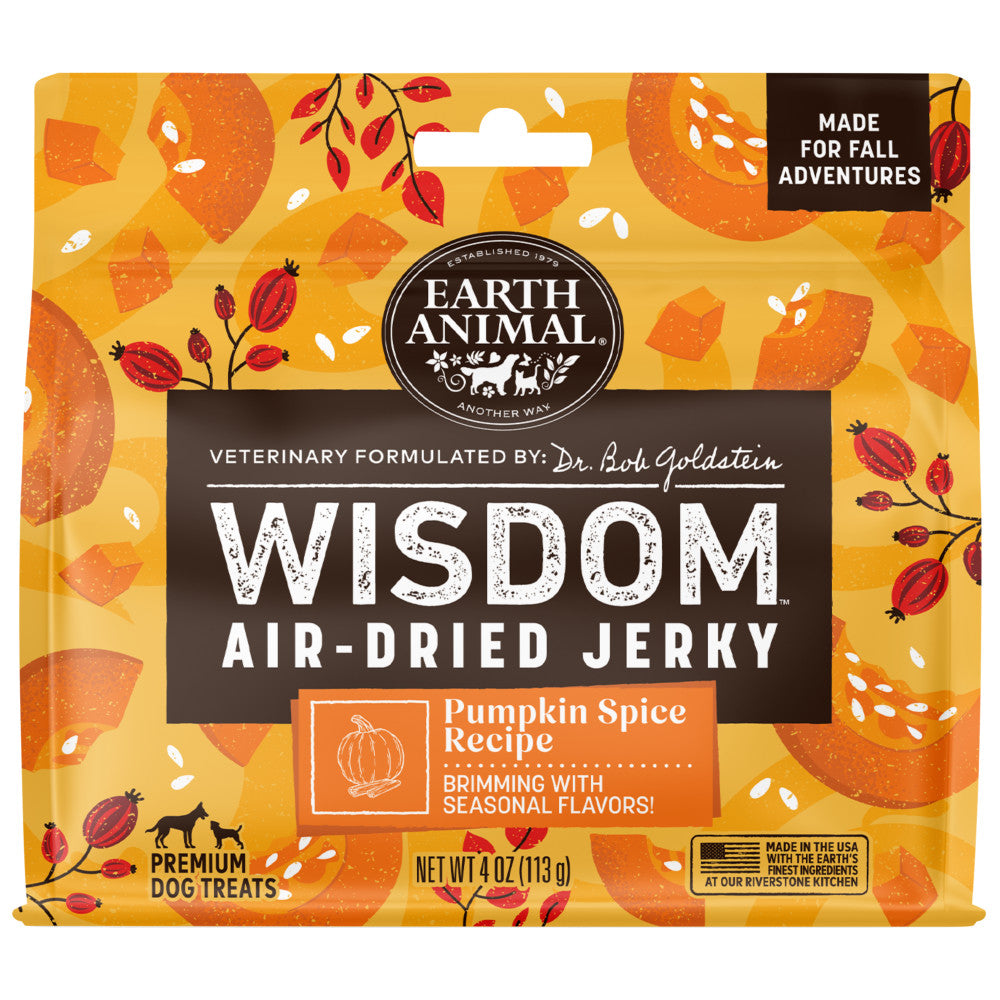 earth-animal-wisdom-jerky-friandise-citrouille-pices-4-oz-dition-limit-e image 1