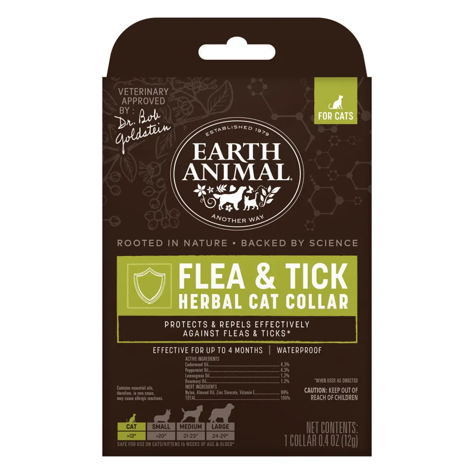 earth-animal-nature-s-protection-collier-chat-herbal-citronnelle image 1