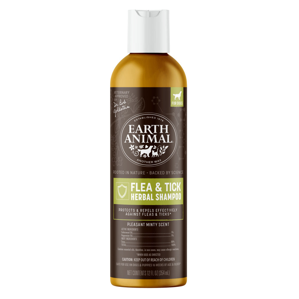 earth-animal-nature-s-protection-shampoing-puces-chien-12-oz image 1